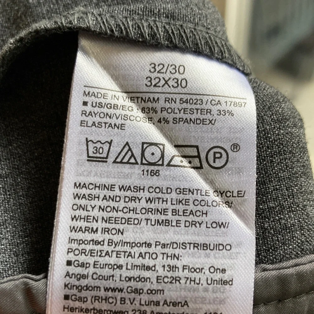 GAP 90s Loose 365 Relaxed Pleated Trousers Baggy Fit Minimalist 32x29.5" - Picture 14 of 15